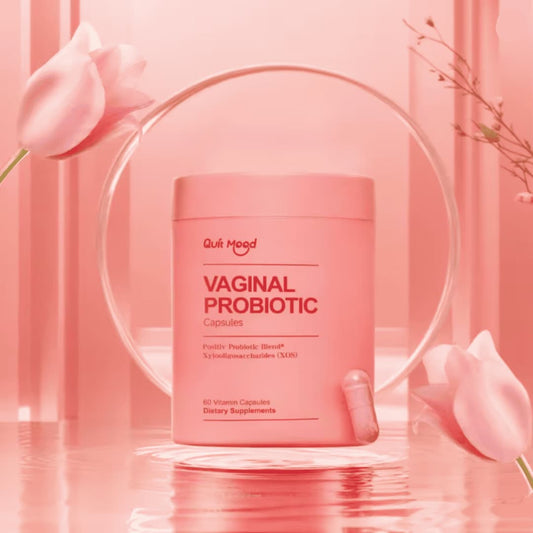 Probióticos Quit Mood para Mujeres Equilibrio del pH con Probióticos y Mezcla Probiótica de Lactobacillus - Suplemento para la Salud Femenina
